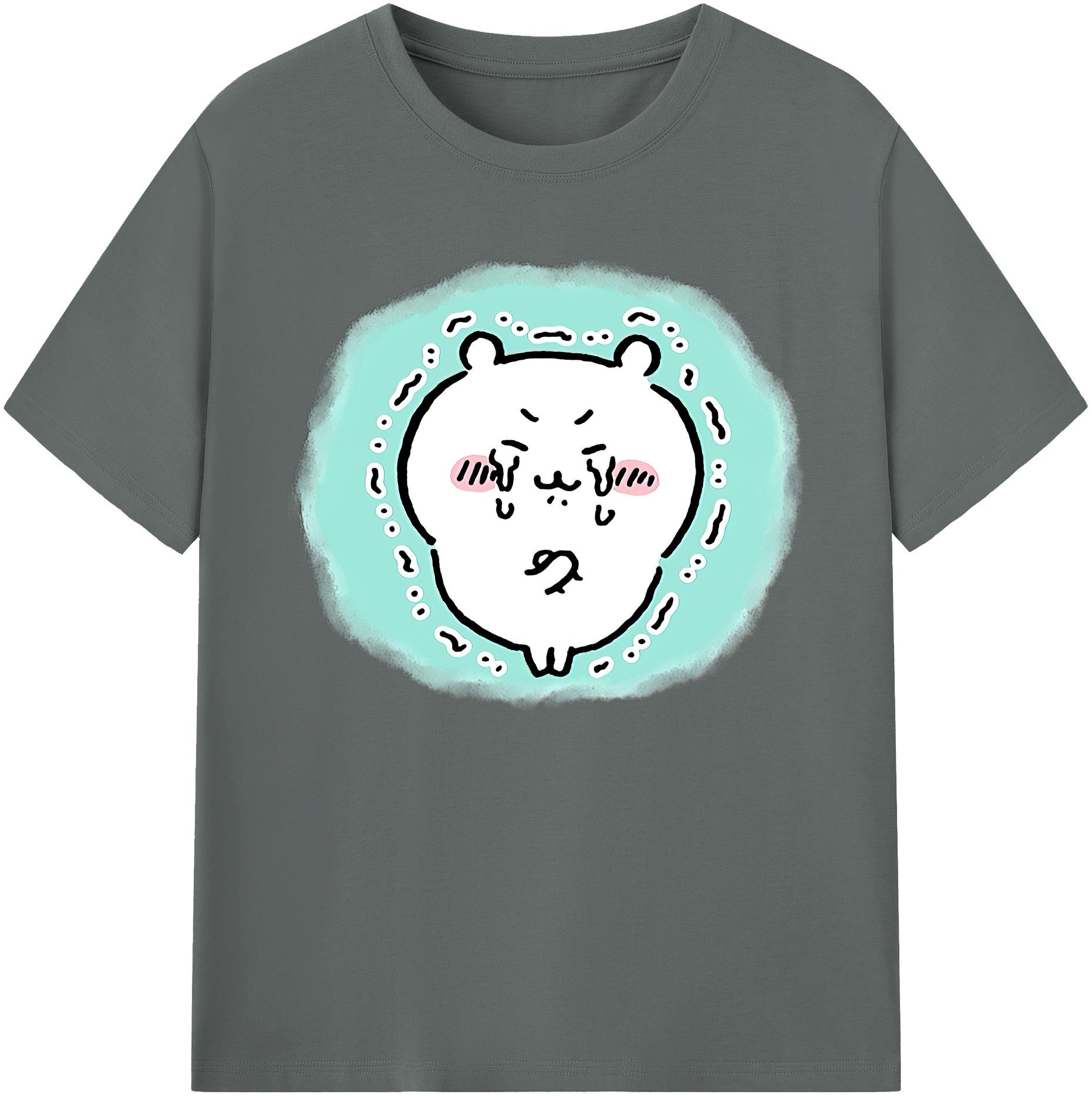 （画像用） ちいかわ ちいかわ Chii-kawa chiikawa 綿100％ メンズ半袖Tシャツ｜肌触りやわらか＆通気性